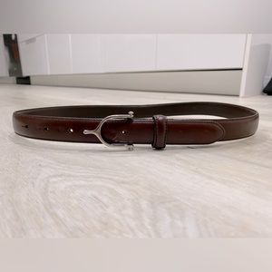 Vintage Ralph Lauren Italian Leather Equestrian Belt | Medium